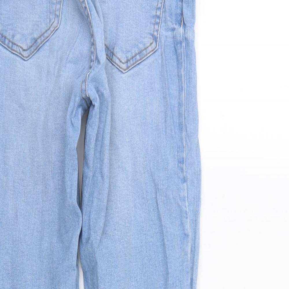 New Look Womens Blue  Denim Straight Jeans Size 6 L27 in