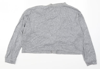 Zara Womens Grey  Knit Cape Jumper Size L