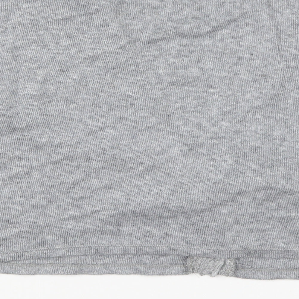 Zara Womens Grey  Knit Cape Jumper Size L