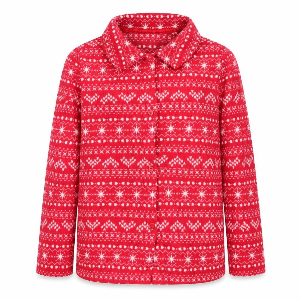 George Girls Red Geometric  Top Pyjama Top Size 11-12 Years  - Christmas Prints