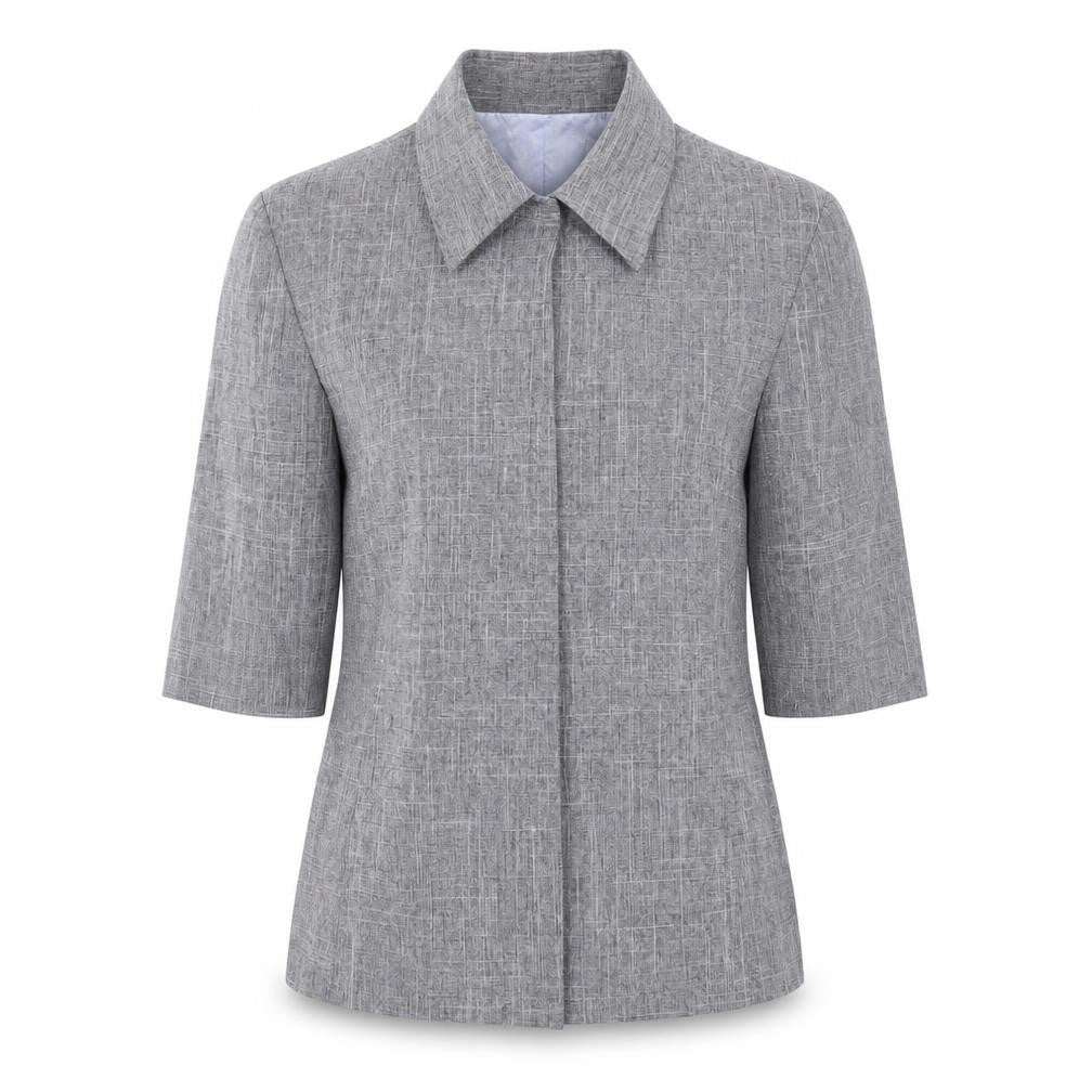Pure Womens Grey   Basic Button-Up Size S