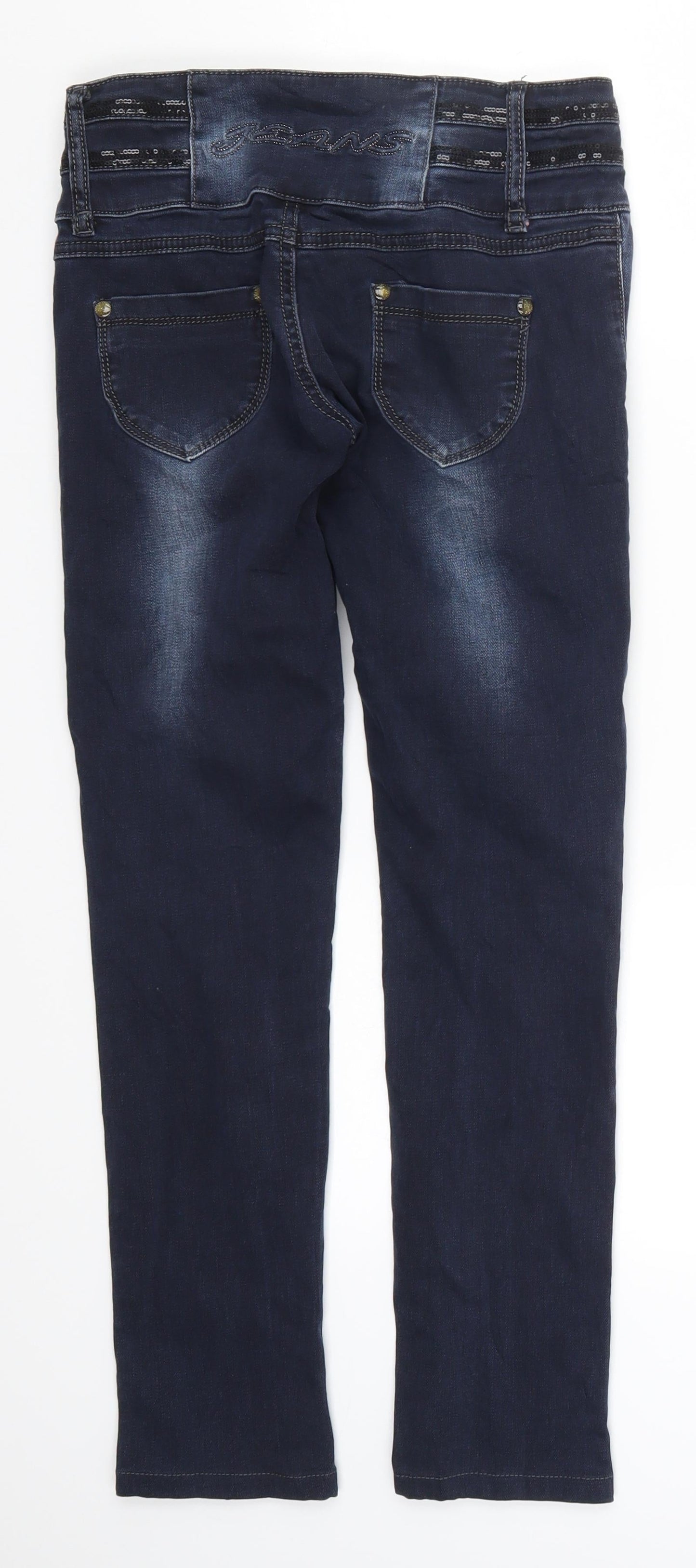 Preworn Womens Blue  Denim Skinny Jeans Size 27 in L26.5 in