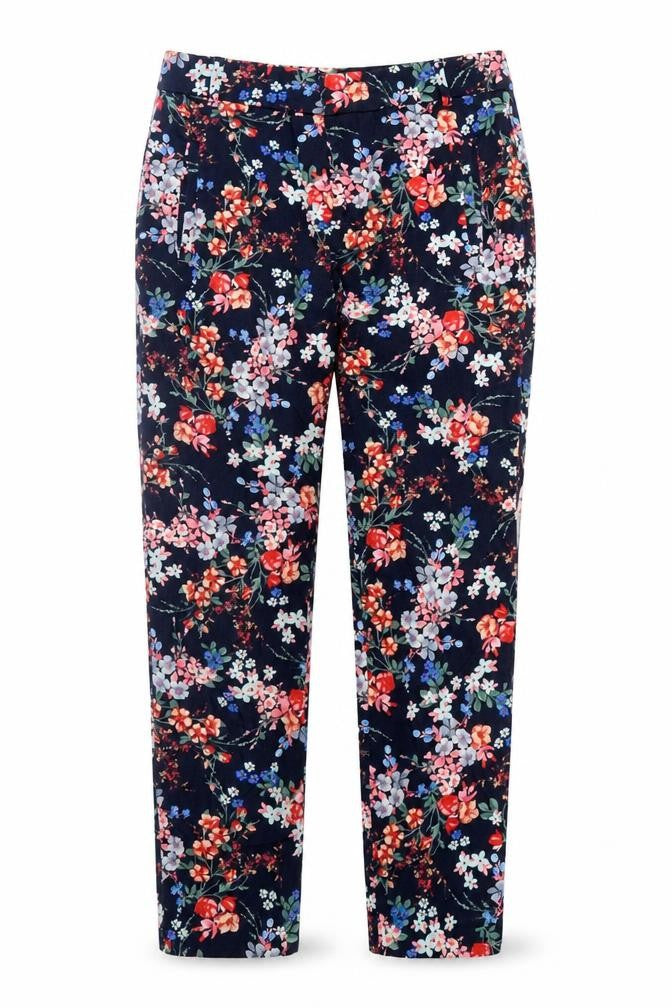 Stradivarius Womens Multicoloured Floral  Trousers  Size 6 L24 in