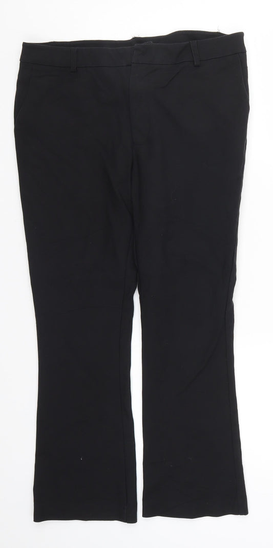 Neo Noir Womens Black   Trousers  Size M L26 in