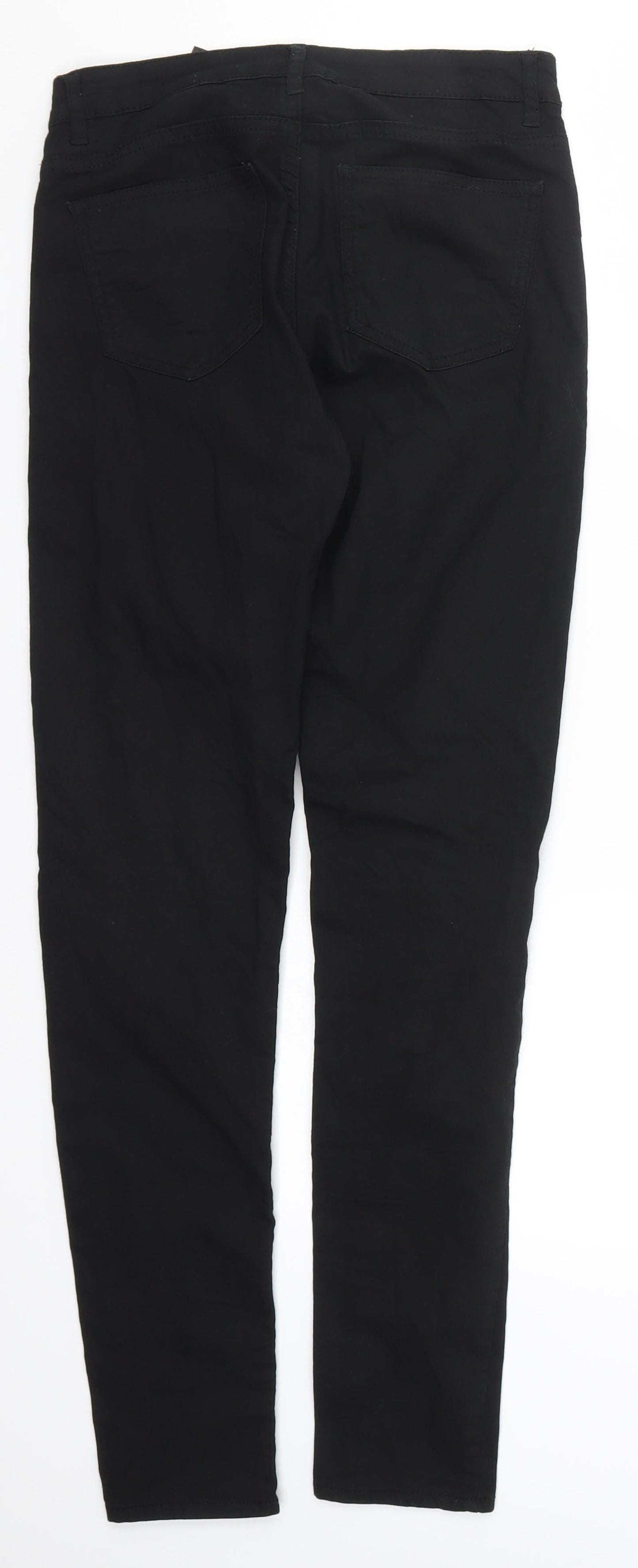 H&M Womens Black  Denim Skinny Jeans Size 8 L29 in