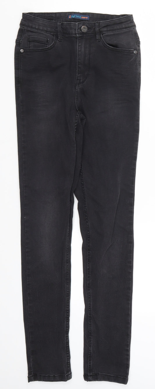 Preworn Womens Grey  Denim Skinny Jeans Size 8 L28.5 in