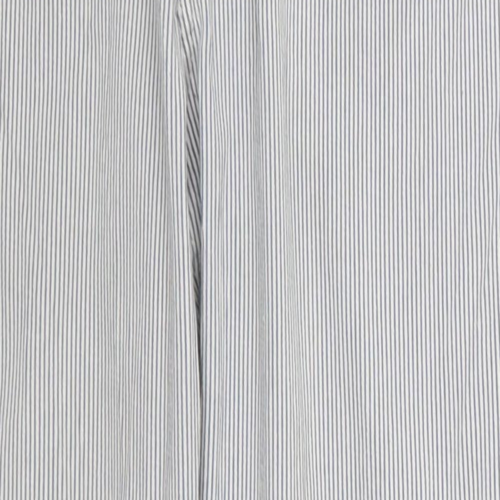 H&M Womens Blue Striped Denim Skinny Jeans Size 8 L25 in