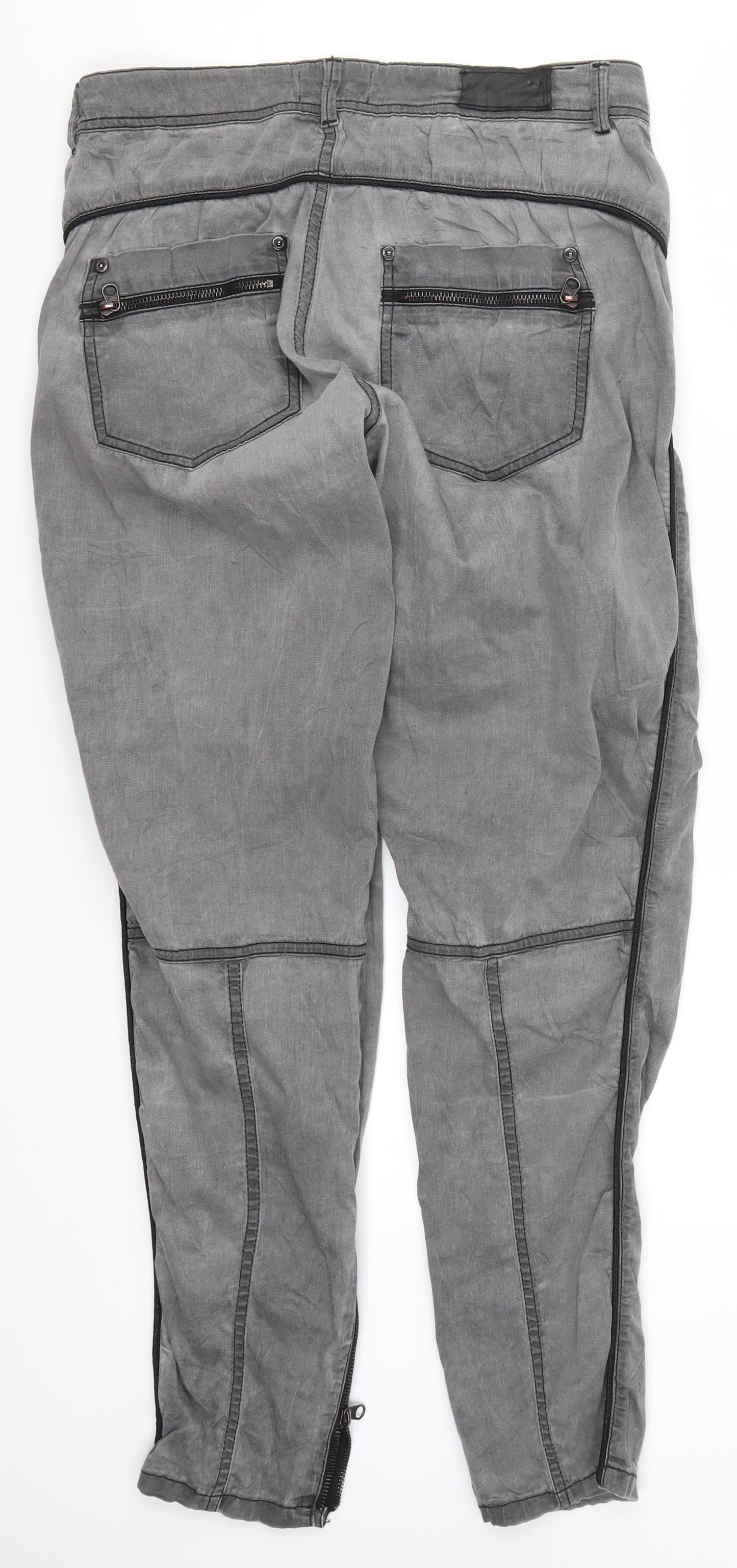 Dranella Womens Grey   Trousers  Size 8 L30 in