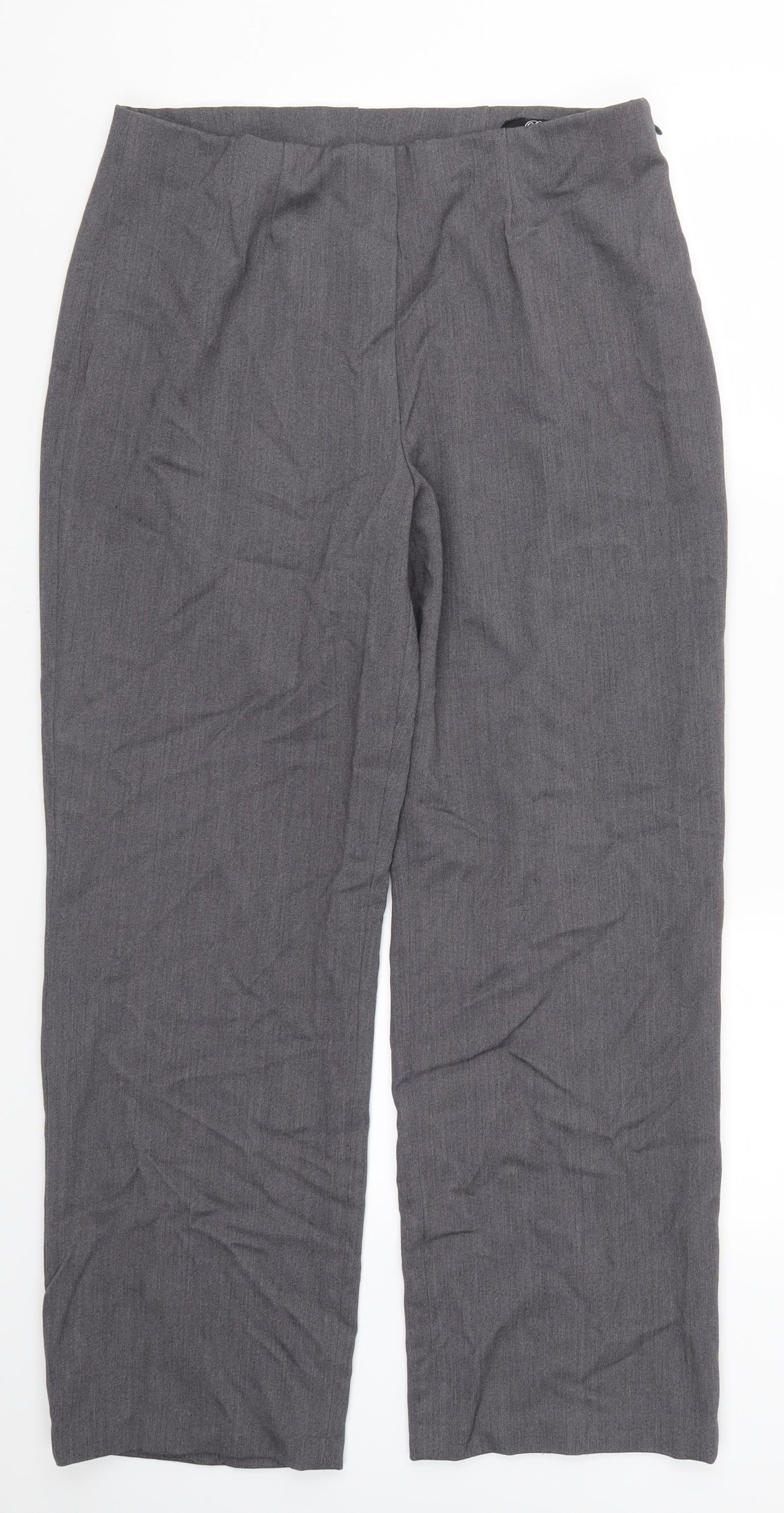 Perrugi Womens Grey   Trousers  Size 14 L27 in