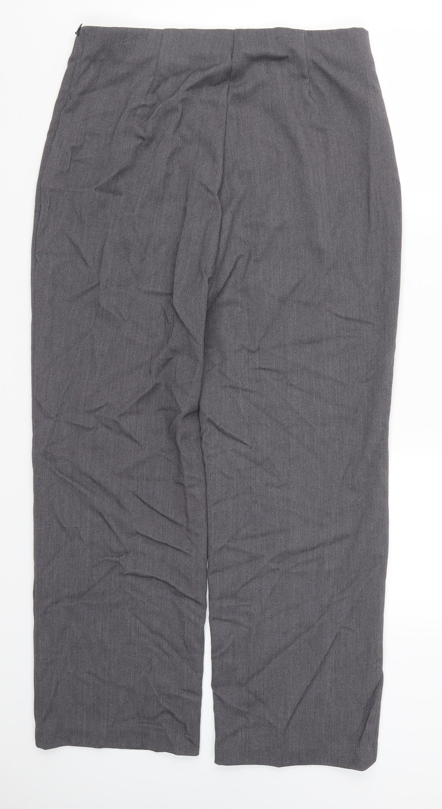 Perrugi Womens Grey   Trousers  Size 14 L27 in