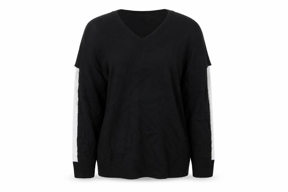 PRETTYLITTLETHING Womens Black  Knit Pullover Jumper Size M