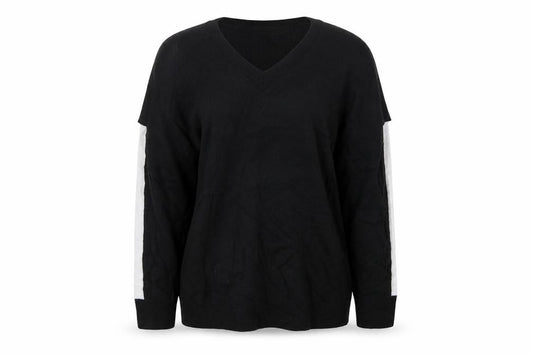 PRETTYLITTLETHING Womens Black  Knit Pullover Jumper Size M