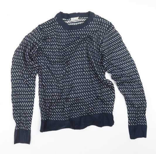 Another Influence Mens Blue  Knit Pullover Jumper Size M