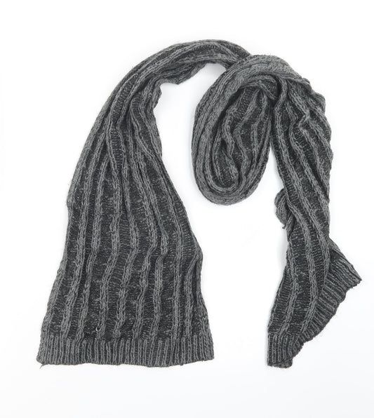 Preworn Mens Grey  Knit Scarf  One Size