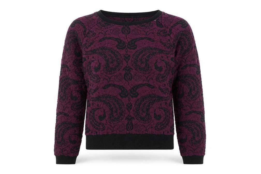 Miss Selfridge Womens Purple  Knit Pullover Jumper Size 8