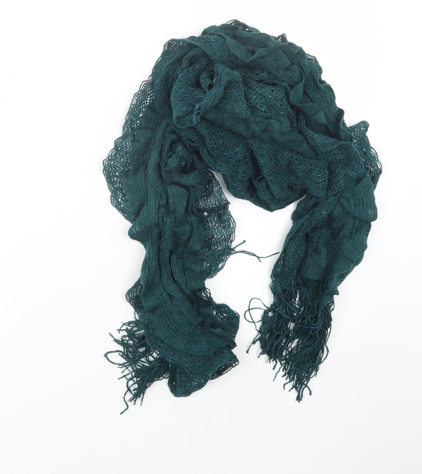 Preworn Womens Blue  Knit  Scarf