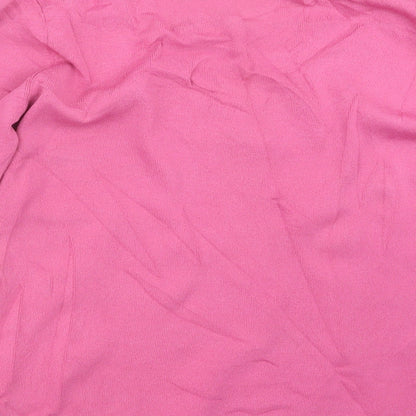 Brand and care label for AMARANTO women’s pink jumper, size UK 16
