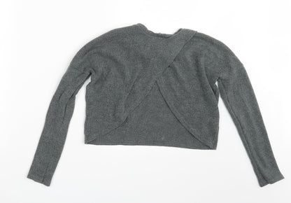 Boohoo Womens Grey   Pullover Jumper Size 4