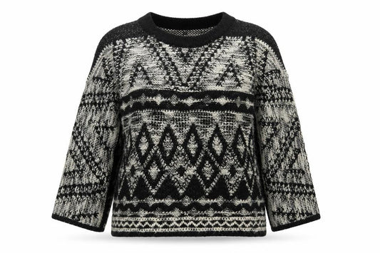 Next Womens Black Argyle/Diamond  Pullover Jumper Size XS