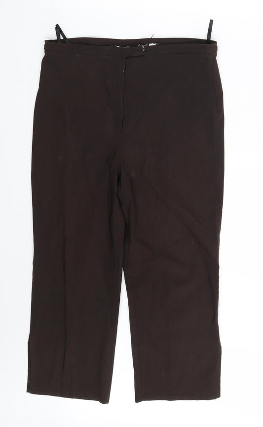 Preworn Womens Brown   Capri Trousers Size 30 in L21 in