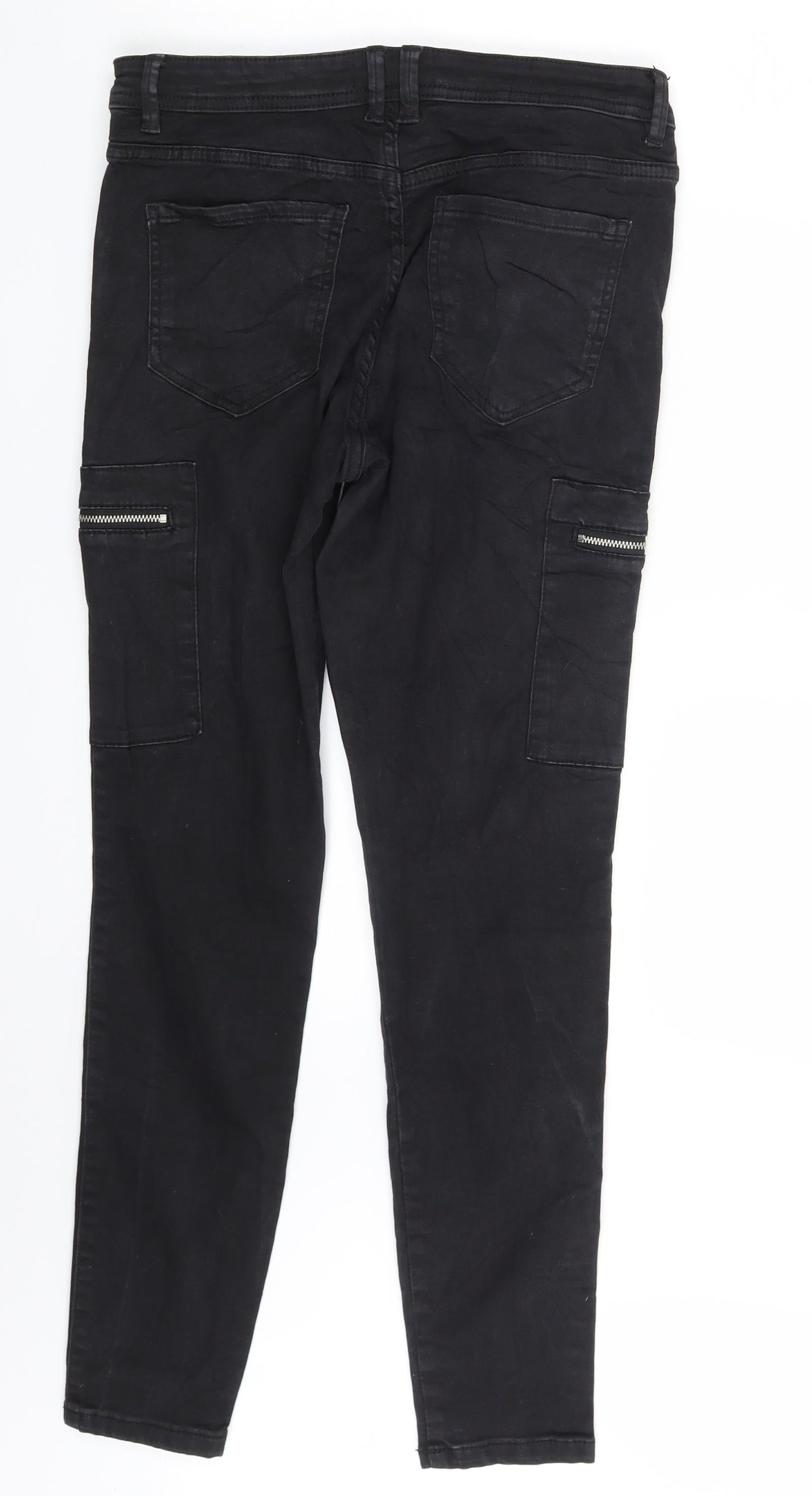 Sinsay Womens Black  Denim Skinny Jeans Size 6 L28 in