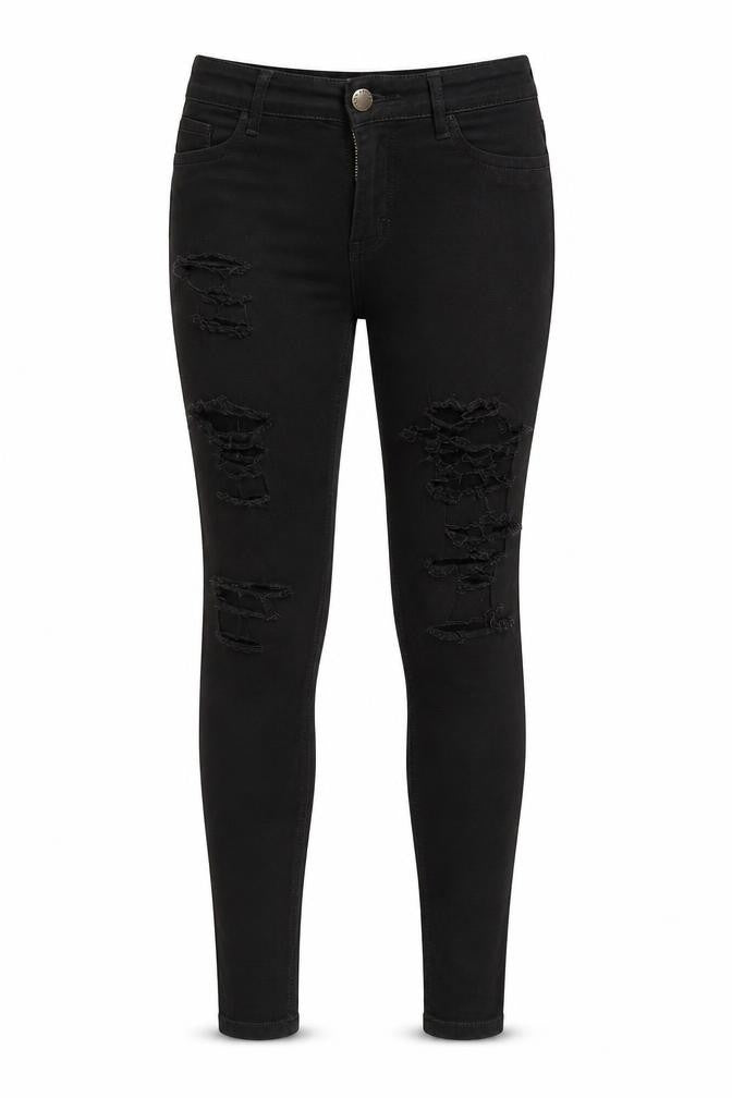 Very Womens Black  Denim Skinny Jeans Size 12 L27 in