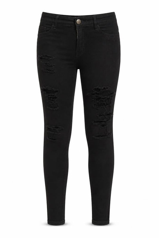 Very Womens Black  Denim Skinny Jeans Size 12 L27 in