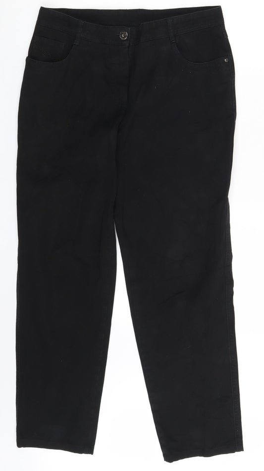 Bonita Womens Black  Denim Straight Jeans Size 32 in L28 in