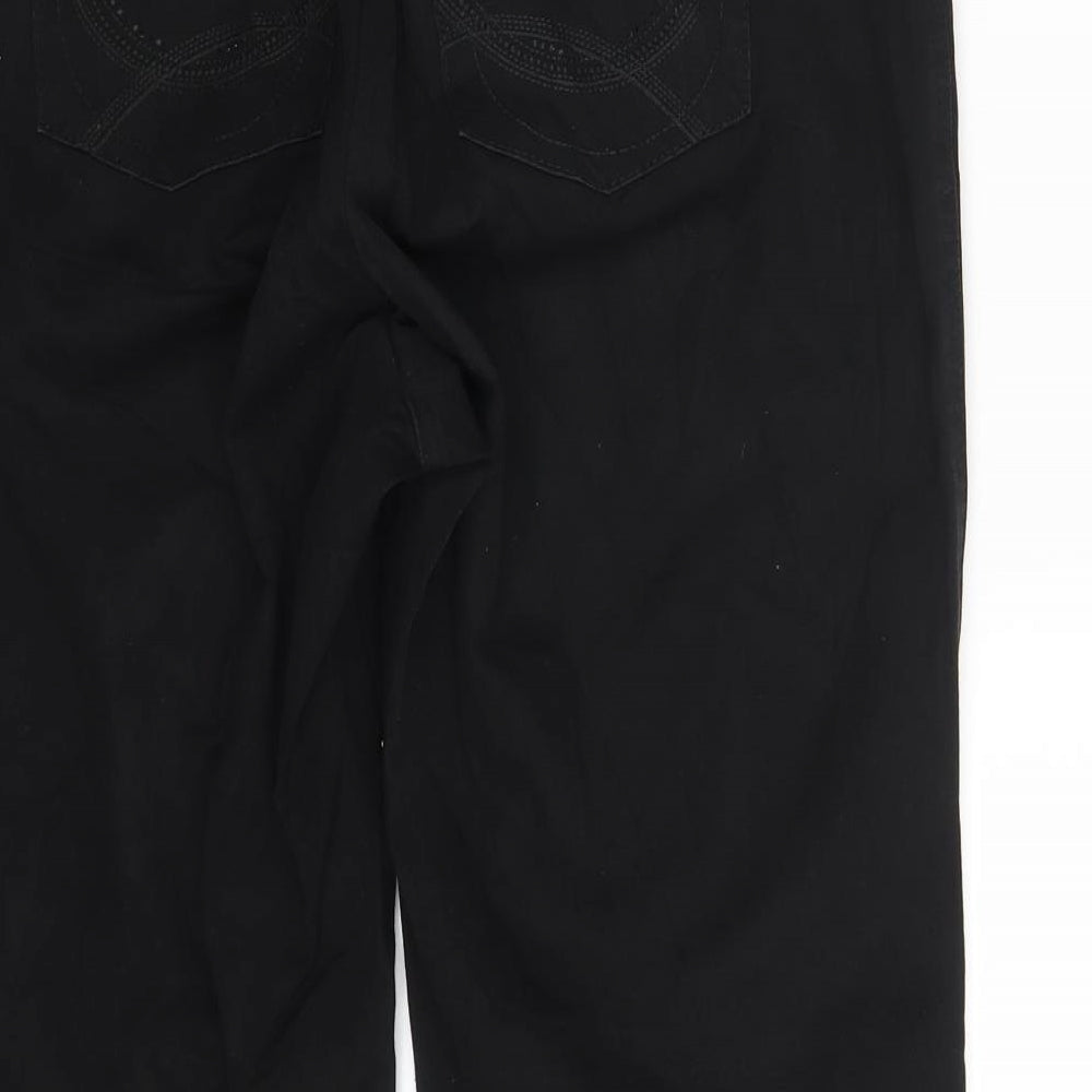 Bonita Womens Black  Denim Straight Jeans Size 32 in L28 in