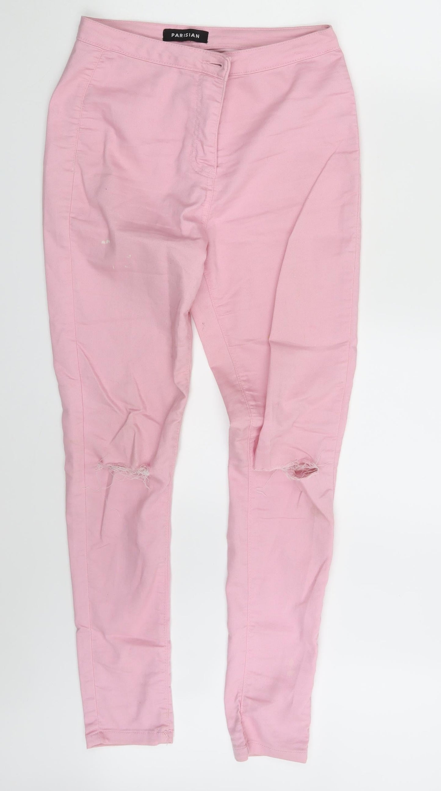 Parisian  Womens Pink  Denim Jegging Leggings Size 10 L28 in