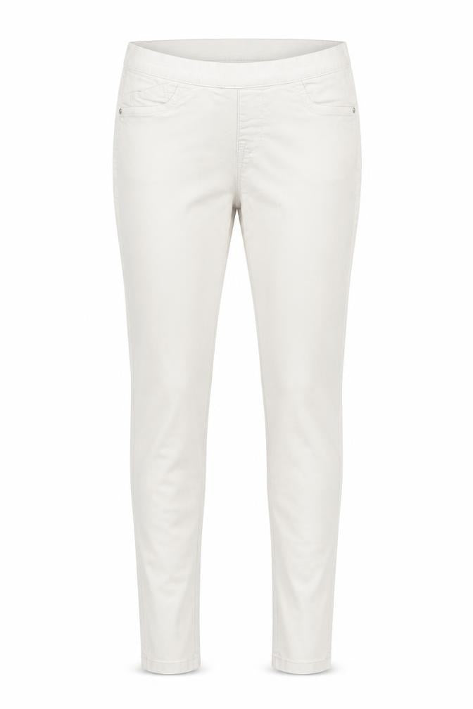 Denim & Co. Womens White  Denim Jegging Leggings Size 6 L27 in