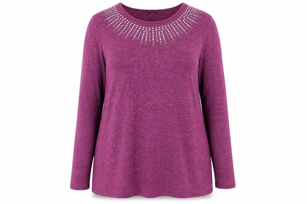 Grace Womens Purple  Knit Pullover Jumper Size 16