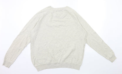 Threadbare Mens Grey  Knit Pullover Jumper Size L