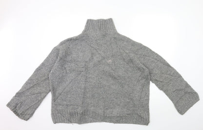 H&M Womens Grey  Knit Pullover Jumper Size S