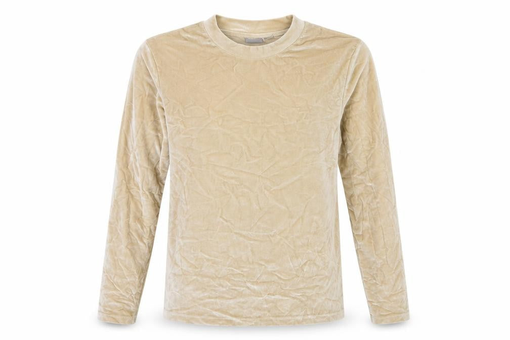ASOS Womens Gold  Velour Pullover Sweatshirt Size M