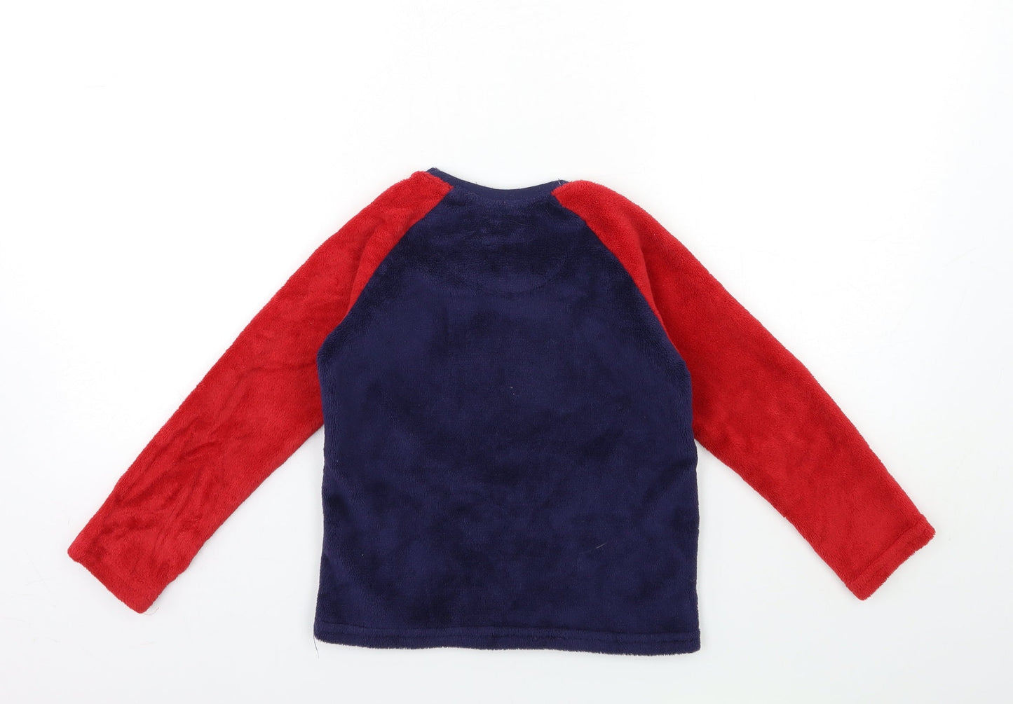 Primark Boys Blue  Fleece  Pyjama Top Size 5-6 Years