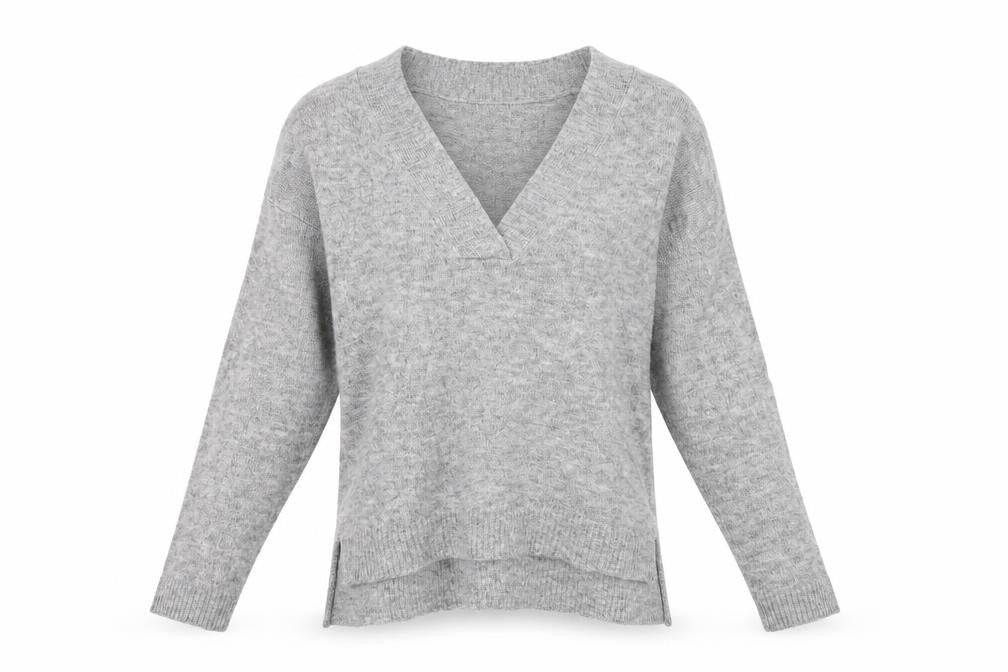 H&M Womens Grey  Knit Pullover Jumper Size S