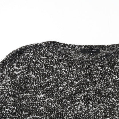 New Look Womens Black  Knit Pullover Jumper Size S