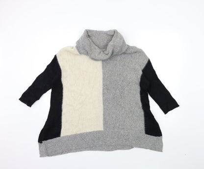 Paraphrase Womens Grey  Knit Cardigan Jumper Size M