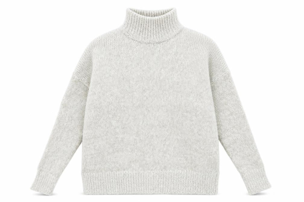 New Look Womens Grey  Knit Pullover Jumper Size S