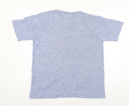 Afibel Womens Blue  Knit Basic T-Shirt Size 20