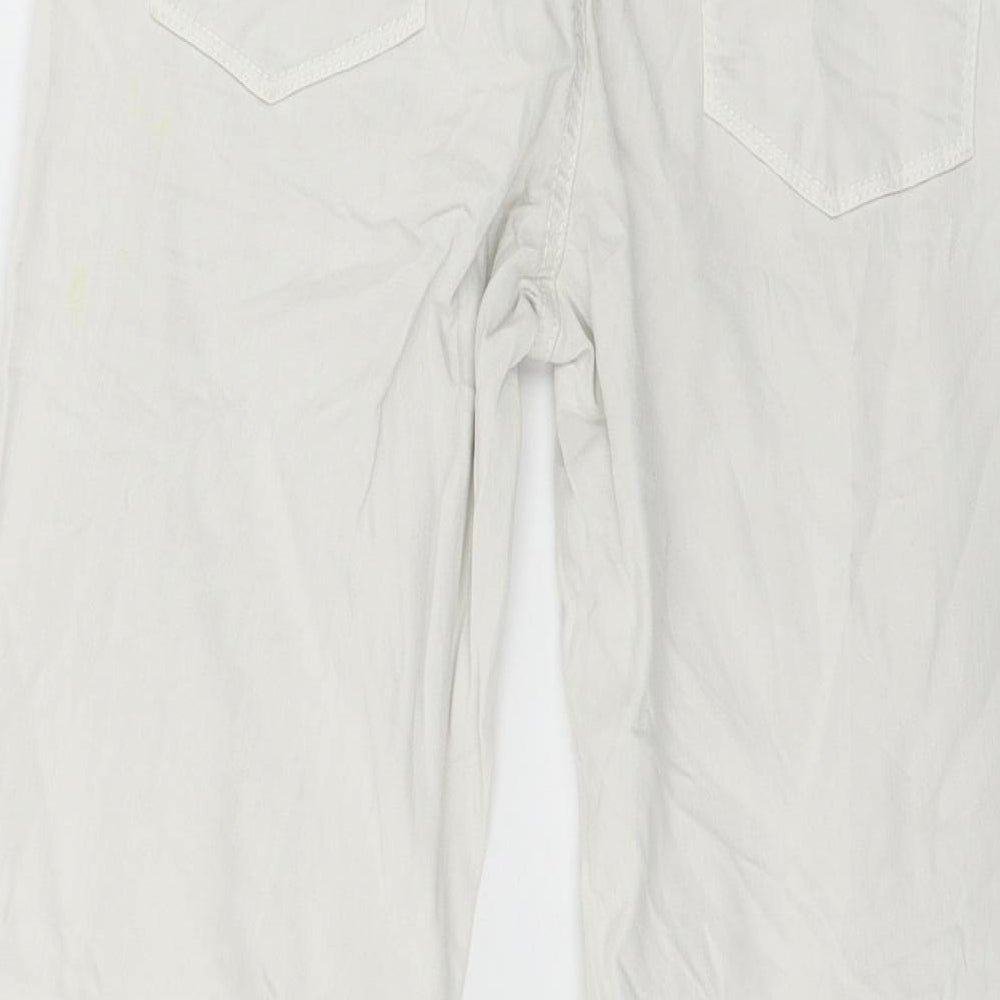 Cambio Womens White  Denim Straight Jeans Size 28 in L26 in