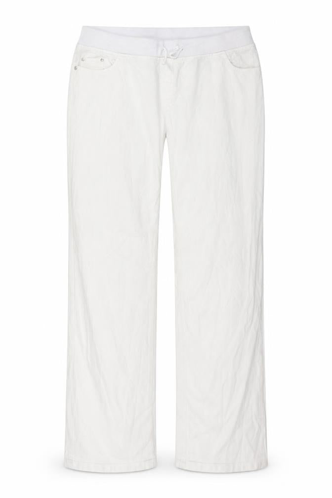Preworn Womens White  Denim Wide-Leg Jeans Size 40 in L29 in