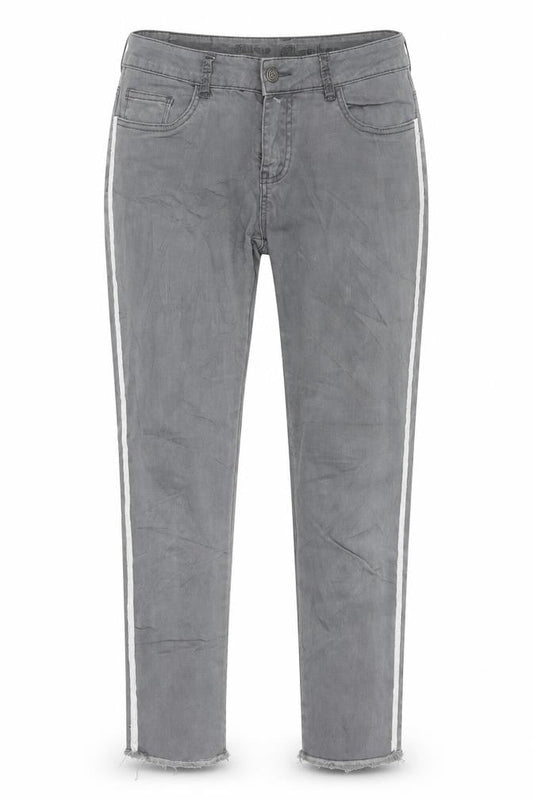 Blue Monkey Womens Grey Striped Denim Skinny Jeans Size 29 in L26 in