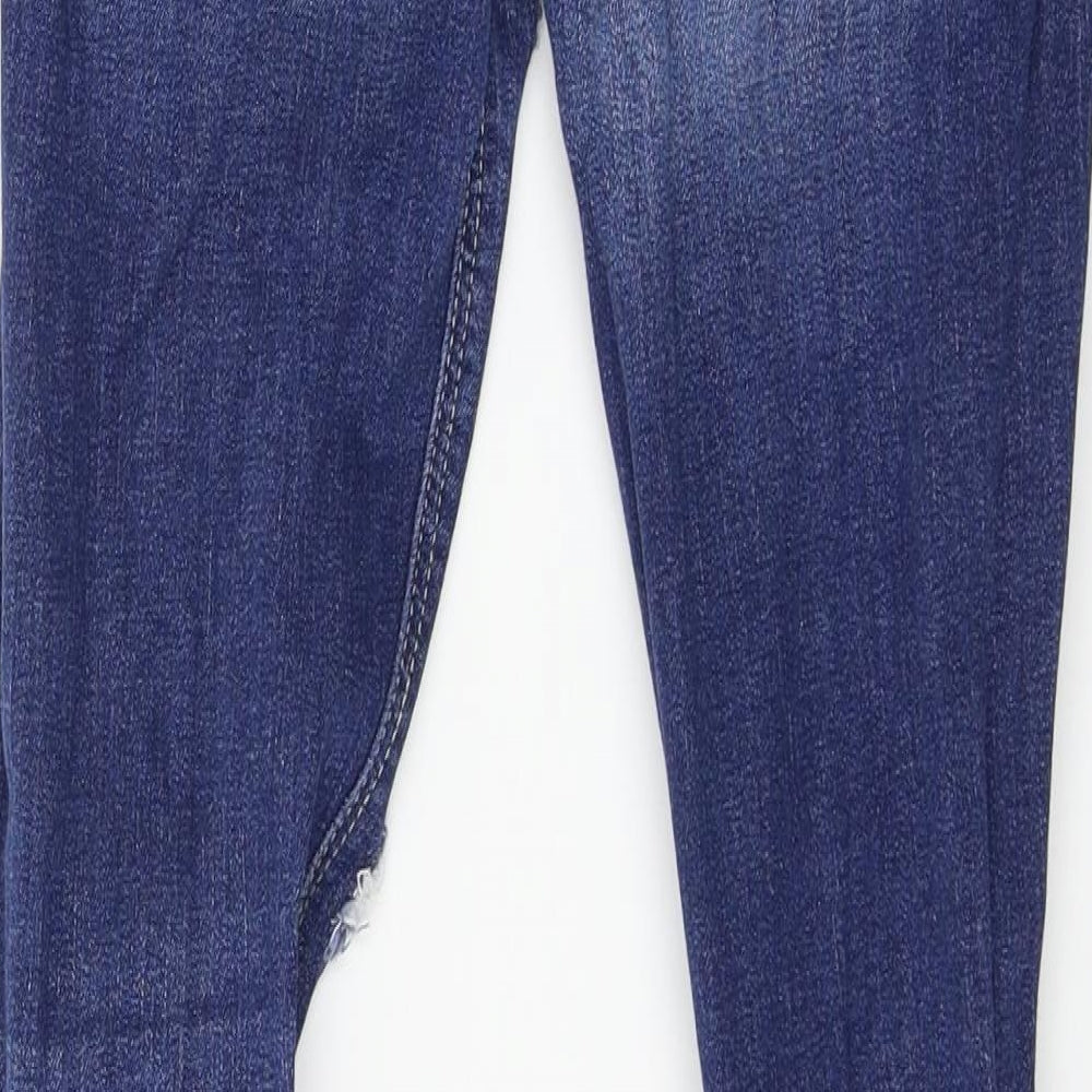 Denim & Co. Womens Blue  Denim Skinny Jeans Size 4 L28 in