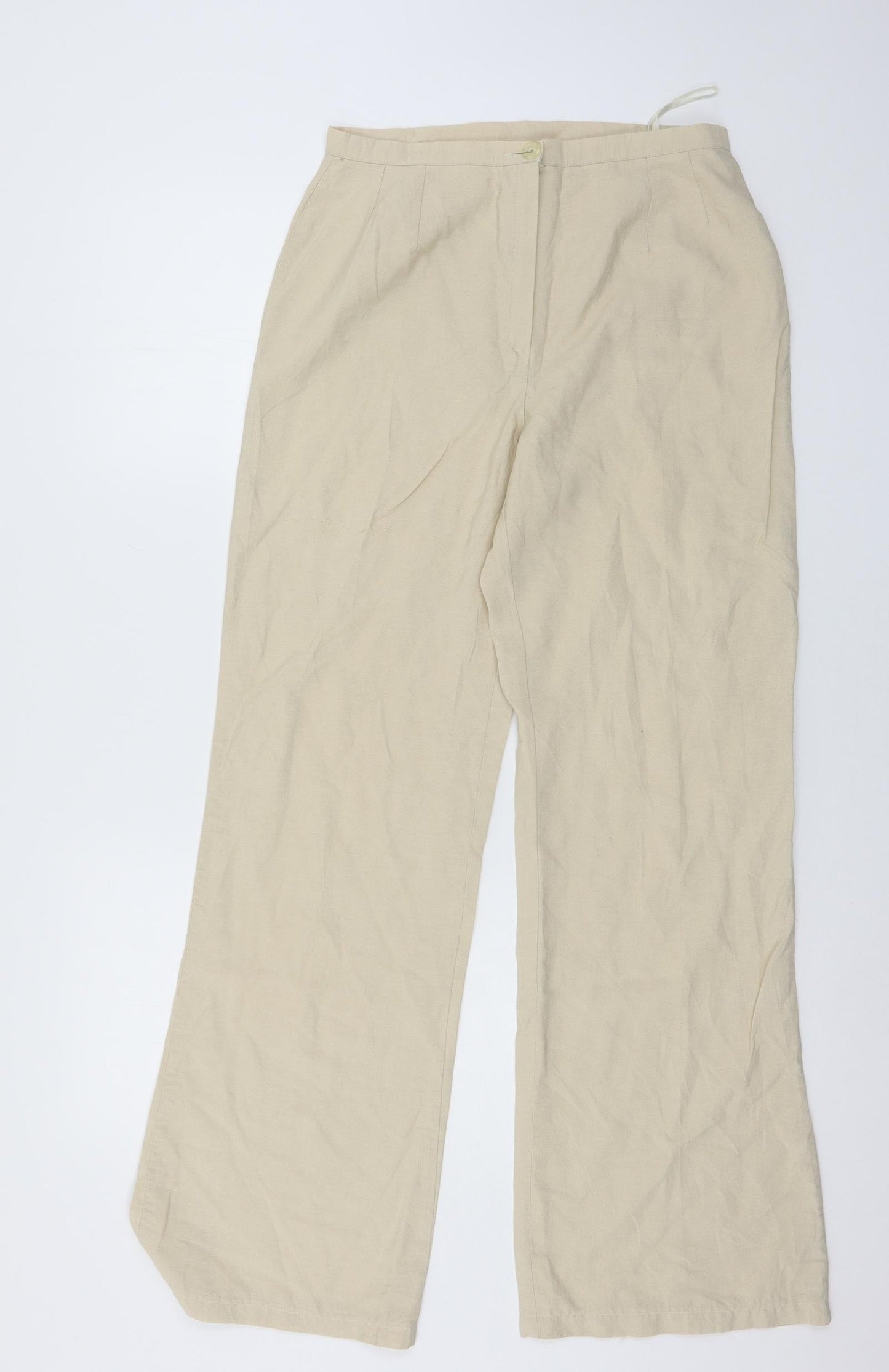 Lana Womens Beige   Trousers  Size 12 L30 in