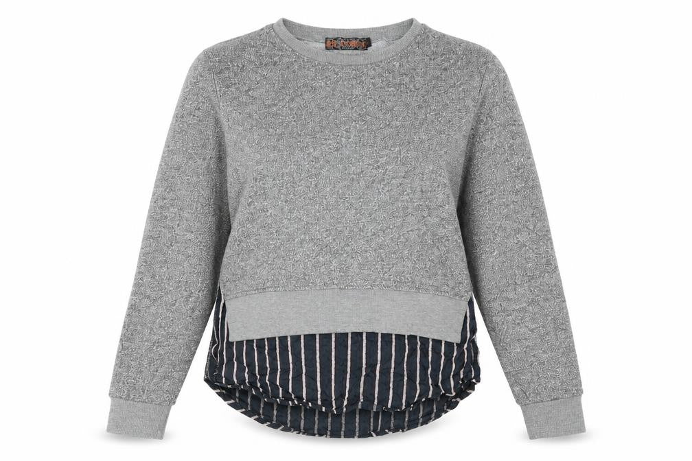 QED London Womens Grey   Pullover Sweatshirt Size S