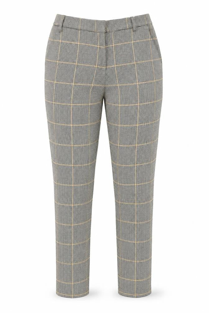 H&M Womens Black Plaid  Dress Pants Trousers Size 8 L25 in