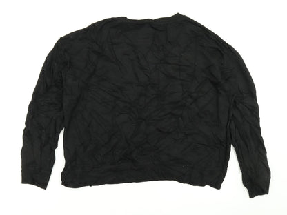 F&F Womens Black   Pullover Sweatshirt Size 16