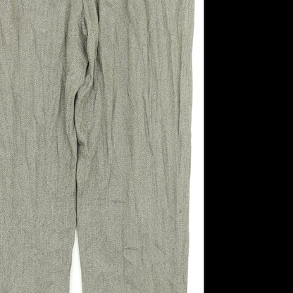 Brand and care label for Basler Woman's Green sage Trousers, size 20.